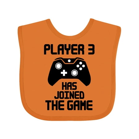 Inktastic Player 3 Has Joined the Game Gift Baby Boy or Baby Girl Bib