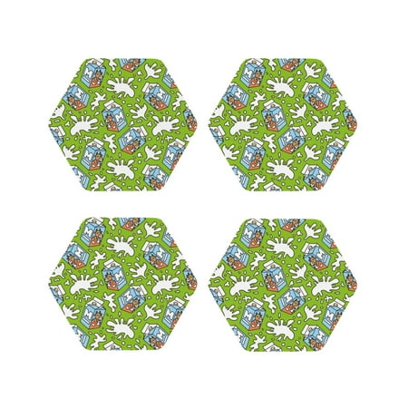 Drink Coasters Set of 4 cartoon milk cow Leather Coasters for Coffee Table Protector Heat Resistant Cute Coasters for Home Decor Housewarming Gifts Bar Kitchen 4 Inch Hexagon
Drink Coasters Set of 4 cartoon milk cow Leather Coasters for Coffee Table Protector Heat Resistant Cute Coasters for Home Decor Housewarming Gifts Bar Kitchen 4 Inch Hexagon
