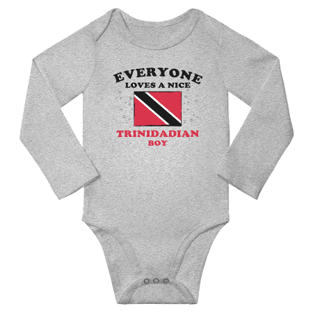 Everyone Loves a Nice Trinidadian Boy Baby Long Slevve Bodysuit (Gray 12-18 Months)
Everyone Loves a Nice Trinidadian Boy Baby Long Slevve Bodysuit (Gray 12-18 Months)