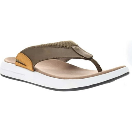 Men s Propet Easton Flip Flop Olive