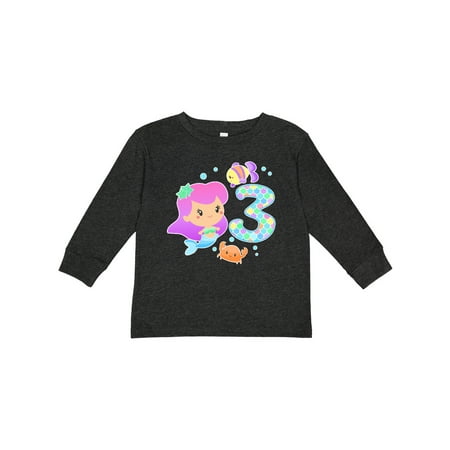 Inktastic Third Birthday Mermaid with Fish and Crab Gift Toddler Toddler Girl Long Sleeve T-Shirt
Inktastic Third Birthday Mermaid with Fish and Crab Gift Toddler Toddler Girl Long Sleeve T-Shirt