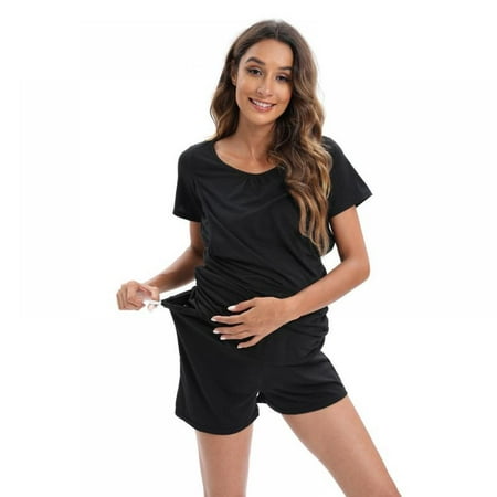 Maternity Summer Soft Nursing Pajamas Two-piece Sets Solid Adjustable Waist Breastfeeding Clothing
Maternity Summer Soft Nursing Pajamas Two-piece Sets Solid Adjustable Waist Breastfeeding Clothing