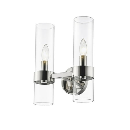 Z-Lite 4008-2S Datus 2 Light 13 Tall Wall Sconce - Nickel