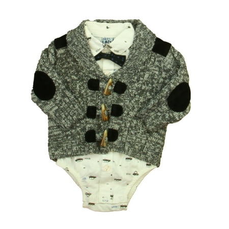 Pre-owned Good Lad Boys Gray | White | Black Cars Cardigan size: 3-6 Months
Pre-owned Good Lad Boys Gray | White | Black Cars Cardigan size: 3-6 Months