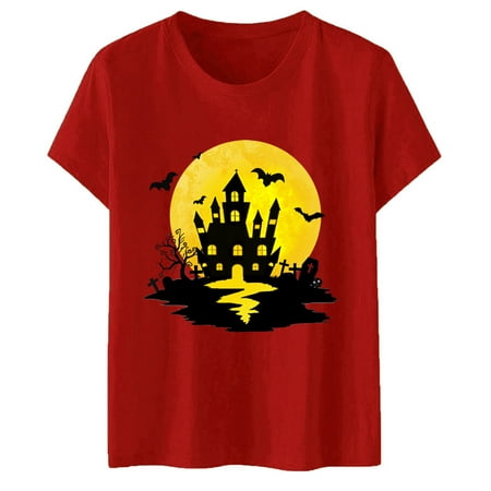 HSMQHJWE Pajama Shirts Womens Workout Shirts Womens Halloween Print O Neck Short Sleeve Tops Blouse Tees T Shirt Graphic T Shirts Women Trendy
HSMQHJWE Pajama Shirts Womens Workout Shirts Womens Halloween Print O Neck Short Sleeve Tops Blouse Tees T Shirt Graphic T Shirts Women Trendy
