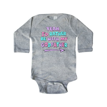 Inktastic Yeah I d Rather be with My Godfather in Pink Blue and Purple Gift Baby Boy or Baby Girl Long Sleeve Bodysuit
Inktastic Yeah I d Rather be with My Godfather in Pink Blue and Purple Gift Baby Boy or Baby Girl Long Sleeve Bodysuit