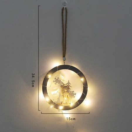 Decorative Elk Wall Lamp Hanging Round Wooden Fairy Light Decor Nordic Style Modern Art Xmas Ornament for Home Office New
Decorative Elk Wall Lamp Hanging Round Wooden Fairy Light Decor Nordic Style Modern Art Xmas Ornament for Home Office New