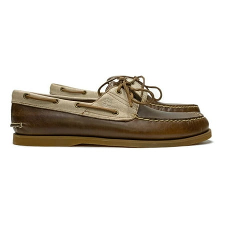 Timberland Classic 2-Eye TB0A1B85 Men s Brown Leather Casual Boat Shoes HS2888 (12)