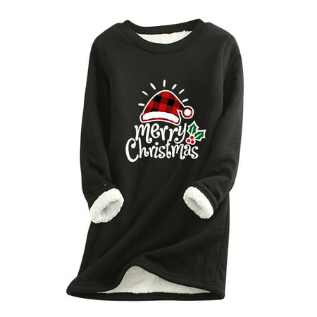 Christmas Deals Winter Fleece Warm Sweatshirts Loungewear Women Merry Christmas Print Long Sleeves Sweatshirt Fall Nightgowns on Clearance
Christmas Deals Winter Fleece Warm Sweatshirts Loungewear Women Merry Christmas Print Long Sleeves Sweatshirt Fall Nightgowns on Clearance