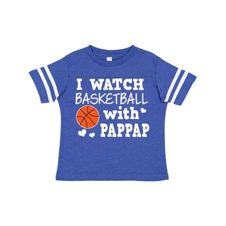 Inktastic I Watch Basketball with Pappap Gift Toddler Boy Girl T-Shirt