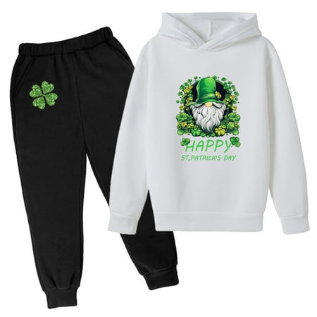 OAUP 2PCS Toddler Outfit Sets Kids Hoodie Sweatshirt Sweatpants Irish Festival Pullover Hoodie Set Tracksuit Outfits Fall Thermal Leisure Fashion Outfit 2-12Y
OAUP 2PCS Toddler Outfit Sets Kids Hoodie Sweatshirt Sweatpants Irish Festival Pullover Hoodie Set Tracksuit Outfits Fall Thermal Leisure Fashion Outfit 2-12Y