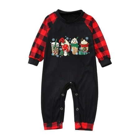 Sanfanil Parent Child Baby Outfit Parent Child Warm Christmas Set Plaid Printed Home Wear Pajamas Baby Jumpsuit Romper
Sanfanil Parent Child Baby Outfit Parent Child Warm Christmas Set Plaid Printed Home Wear Pajamas Baby Jumpsuit Romper