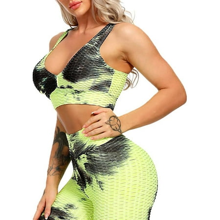 Ladies Summer Fashion Tie-Dye Back Cross Strap Sports Underwear