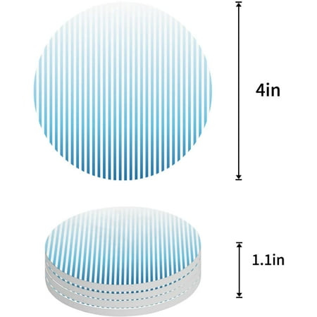 KXMDXA Blue and White Stripes Gradient Style Set of 8 Round Coaster for Drinks Absorbent Ceramic Stone Coasters Cup Mat with Cork Base for Home Kitchen Room Coffee Table Bar Decor
KXMDXA Blue and White Stripes Gradient Style Set of 8 Round Coaster for Drinks Absorbent Ceramic Stone Coasters Cup Mat with Cork Base for Home Kitchen Room Coffee Table Bar Decor