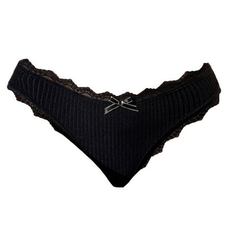 Booker Women s Thong Underwear Black Half Lace Lace Pure Non Marking Low Waist Breathable Comfortable Underwear
Booker Women s Thong Underwear Black Half Lace Lace Pure Non Marking Low Waist Breathable Comfortable Underwear