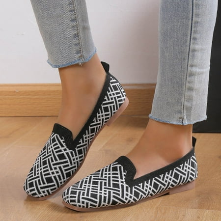 Ecqkame Women s Flats Shoes Clearance Lazy Flat Sole Single Shoes Women s Flying Woven Breathable All-season Work Shoes Black 39
Ecqkame Women s Flats Shoes Clearance Lazy Flat Sole Single Shoes Women s Flying Woven Breathable All-season Work Shoes Black 39