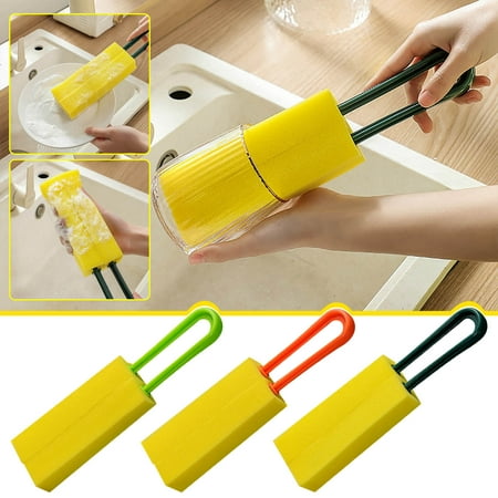 AIEOTT Double-Sided High-Density Sponge Cup Brush Teapot Water Cup Milk Bottle Decontamination Cleaning Brush Long Handle Cup Brush
AIEOTT Double-Sided High-Density Sponge Cup Brush Teapot Water Cup Milk Bottle Decontamination Cleaning Brush Long Handle Cup Brush