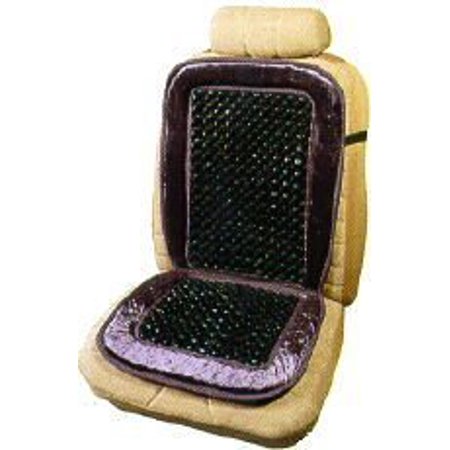 Allison Ortho Beads Velour Beaded Seat Cushion - Grey