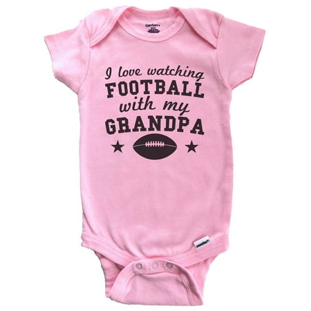 I Love Watching Football With My Grandpa Cute Baby Bodysuit For Grandchild (Pink)
I Love Watching Football With My Grandpa Cute Baby Bodysuit For Grandchild (Pink)