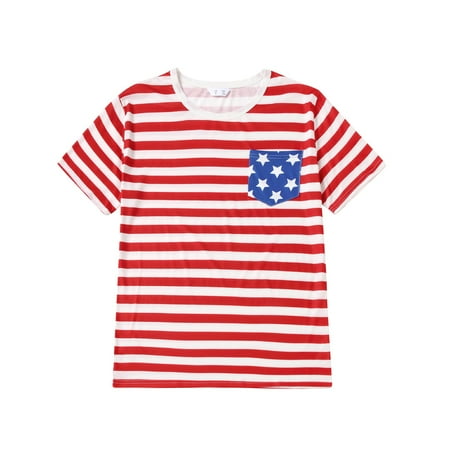 Rovga Family Clothes American Flag Print Matching Family Outfits Striped Printed Mommy And Me Dresses Men And Boy Striped Printed T Shirt Top Parent-Child Clothing
Rovga Family Clothes American Flag Print Matching Family Outfits Striped Printed Mommy And Me Dresses Men And Boy Striped Printed T Shirt Top Parent-Child Clothing