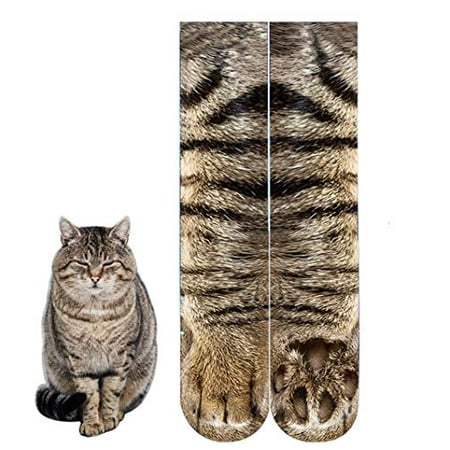 BONTOUJOUR Creative Unisex Men Women Fun Socks 3D Print Animal Feet Pattern Novelty Socks Paw Crew Socks- Grey Cat
BONTOUJOUR Creative Unisex Men Women Fun Socks 3D Print Animal Feet Pattern Novelty Socks Paw Crew Socks- Grey Cat