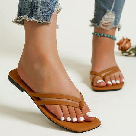 PEASKJP Strappy Sandals for Women Women Wedge Indoor Outdoor Ladies Bohemian Breathable Soft Insole for Arch Support Brown 8
PEASKJP Strappy Sandals for Women Women Wedge Indoor Outdoor Ladies Bohemian Breathable Soft Insole for Arch Support Brown 8