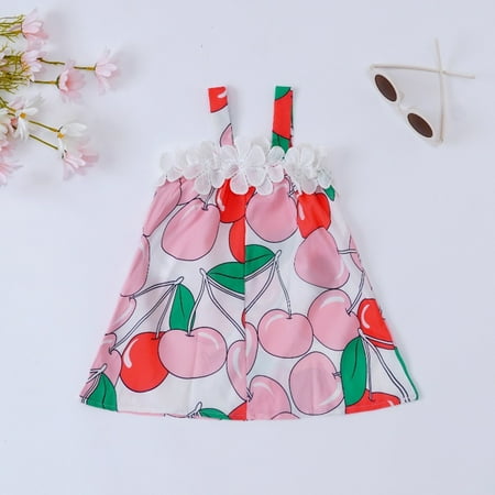Little Baby Girls Summer Dress Boho Short Sleeve Dresses Cute Clothes Children Printing Sling Sleeveless Princess Dress Baby Girl Lace Dress Pink 3-6 Months
Little Baby Girls Summer Dress Boho Short Sleeve Dresses Cute Clothes Children Printing Sling Sleeveless Princess Dress Baby Girl Lace Dress Pink 3-6 Months