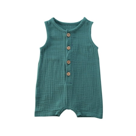 Qmyliery Summer Baby Girls Boys Clothes Romper Cute Baby Sleeveless Cotton Linen Jumpsuit Outfits
Qmyliery Summer Baby Girls Boys Clothes Romper Cute Baby Sleeveless Cotton Linen Jumpsuit Outfits