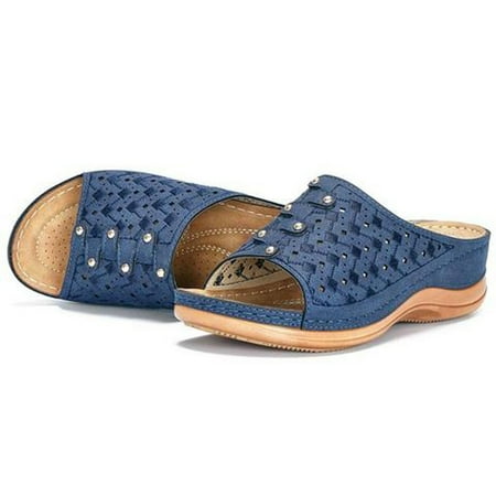 YOTAMI Womens Sandals Women Summer Open Toe Comfy Sandals Casual Wedges Non-Slip Large Size Slippers Blue
YOTAMI Womens Sandals Women Summer Open Toe Comfy Sandals Casual Wedges Non-Slip Large Size Slippers Blue