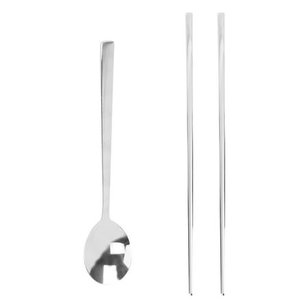 2pcs Korean Stainless Steel Food Tableware Long Handle Flat Non-slip Dessert Dinnerware Set(a Pair of Chopsticks and a Spoon)
2pcs Korean Stainless Steel Food Tableware Long Handle Flat Non-slip Dessert Dinnerware Set(a Pair of Chopsticks and a Spoon)