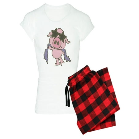 CafePress - Pig Star Pajamas - Women s Light Pajamas