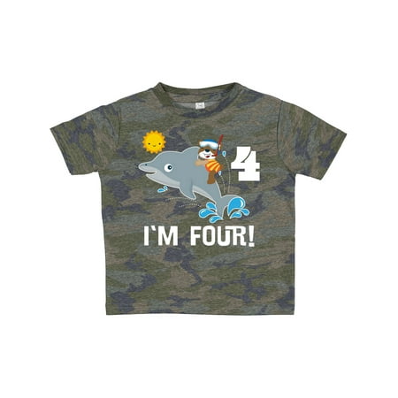Inktastic 4th Birthday Party Dolphin 4 Year Old Gift Toddler Boy or Toddler Girl T-Shirt
Inktastic 4th Birthday Party Dolphin 4 Year Old Gift Toddler Boy or Toddler Girl T-Shirt
