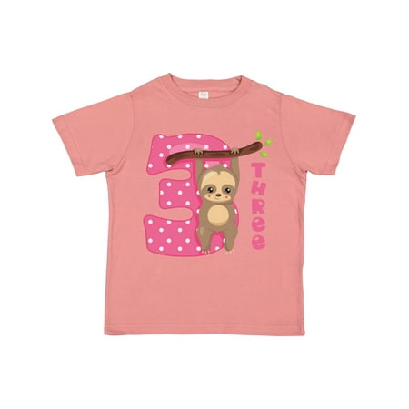 Inktastic Pink Sloth 3rd Birthday Gift Toddler Toddler Girl T-Shirt 
Inktastic Pink Sloth 3rd Birthday Gift Toddler Toddler Girl T-Shirt
