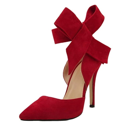 Follure Girl women s casual shoes Ladies Summer Fashion Temperament Big Bow Solid Color Pointed High Heels Red 40
Follure Girl women s casual shoes Ladies Summer Fashion Temperament Big Bow Solid Color Pointed High Heels Red 40