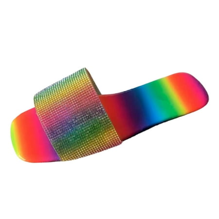 Youmylove Women Slide Slippers Ladies Fashion Casual Multicolor Crystal Slippers Flat Slides Shoes Stylish Female Cozy Daily Walking
Youmylove Women Slide Slippers Ladies Fashion Casual Multicolor Crystal Slippers Flat Slides Shoes Stylish Female Cozy Daily Walking