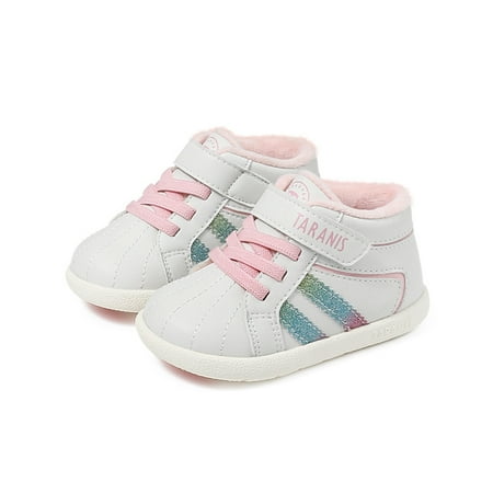 TARANIS Baby Boys Soft Sole Anti-slip Fleece Striped Sneakers Hook & Loop Fastener Kids Shoes
TARANIS Baby Boys Soft Sole Anti-slip Fleece Striped Sneakers Hook & Loop Fastener Kids Shoes