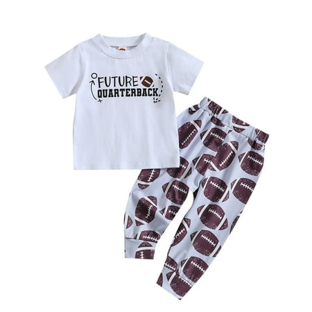 Canis Cute Baby Boys 2 Piece Outfit including Letter Print T-Shirt and Rugby Print Pants
Canis Cute Baby Boys 2 Piece Outfit including Letter Print T-Shirt and Rugby Print Pants