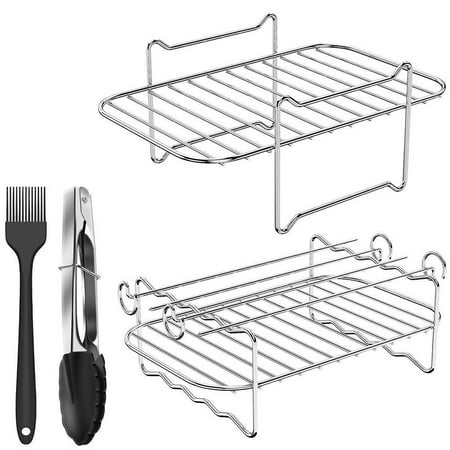 Sufanic Air Fryer Rack Stainless Steel Double Basket Grill Sticks Accessories
Sufanic Air Fryer Rack Stainless Steel Double Basket Grill Sticks Accessories