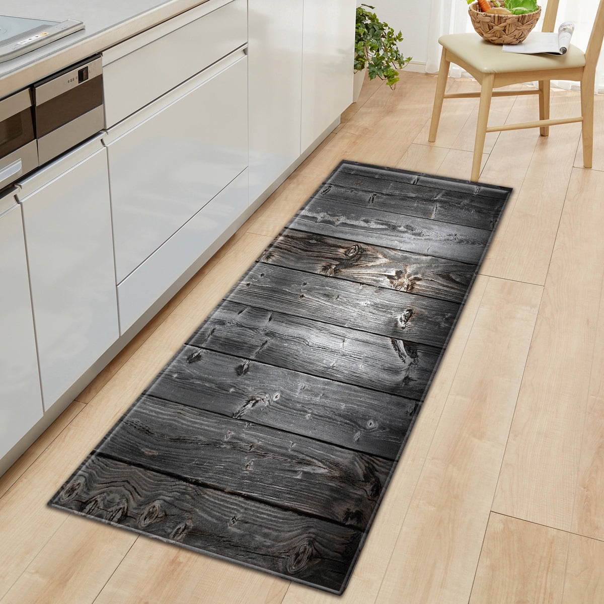 Kitchen Rug Mat Oil Proof Floor Mat and Easy to Clean Standing Anti Fatigue Comfort Flooring Door Mat with Non-Slip Rubber Back
