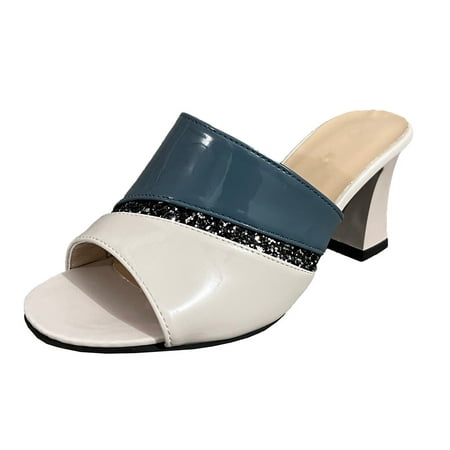 new home gifts for home Chunky Block Heeled Sandals For Women Comfortable Slip On Open Toe High Heels Sandals Slide Shoes PU Blue
new home gifts for home Chunky Block Heeled Sandals For Women Comfortable Slip On Open Toe High Heels Sandals Slide Shoes PU Blue