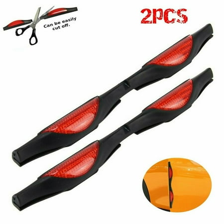 Red Car Door Protectors Reflectors Door Guards Prevent Scratches Protect Edges