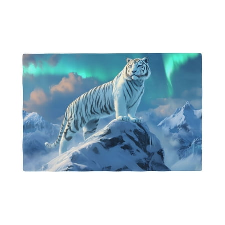 Table Placemats Set of 6 - Majestic White Tiger Snow Peak 12x18 In Faux Linen Double Heat Resistant Place Mats Cloth Indoor/Outdoor Placemats Washable Table Mats for Dining Kitchen Party
Table Placemats Set of 6 - Majestic White Tiger Snow Peak 12x18 In Faux Linen Double Heat Resistant Place Mats Cloth Indoor/Outdoor Placemats Washable Table Mats for Dining Kitchen Party