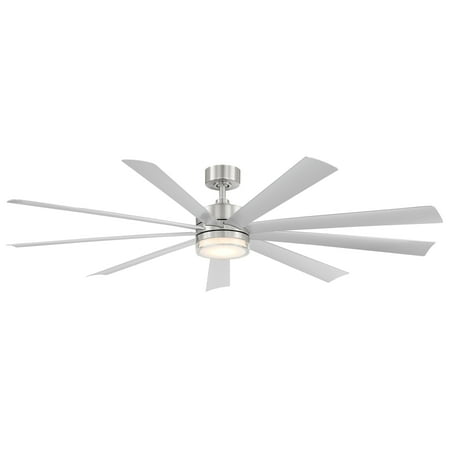 Wynd XL Indoor and Outdoor 9-Blade Smart Ceiling Fan 72in Stainless Steel with 3000K LED Light Kit and Remote Control
Wynd XL Indoor and Outdoor 9-Blade Smart Ceiling Fan 72in Stainless Steel with 3000K LED Light Kit and Remote Control