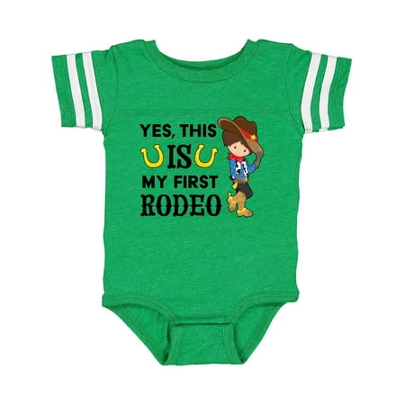 Inktastic Yes this IS my First Rodeo- cowboy in hat and boots Gift Baby Boy Bodysuit
Inktastic Yes this IS my First Rodeo- cowboy in hat and boots Gift Baby Boy Bodysuit