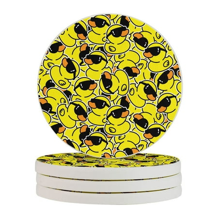 Circular Drink Coasters Set Sunglasses Little Duck Beautiful Home Decor Diatomite Heat-Resistant Diatomite Protect Table Countertop
Circular Drink Coasters Set Sunglasses Little Duck Beautiful Home Decor Diatomite Heat-Resistant Diatomite Protect Table Countertop