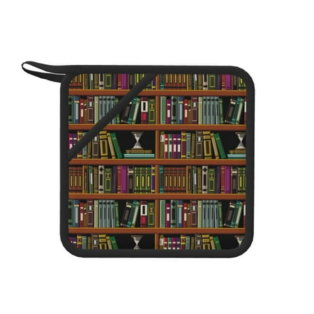 1 PCS Pot Holders for Kitchen - Heat Resistant Silicone Pot Holders with Hanging Loop bookshelves vintage print Non Slip Oven Hot Pads Potholders for Decor Baking Cooking Kitchen
1 PCS Pot Holders for Kitchen - Heat Resistant Silicone Pot Holders with Hanging Loop bookshelves vintage print Non Slip Oven Hot Pads Potholders for Decor Baking Cooking Kitchen