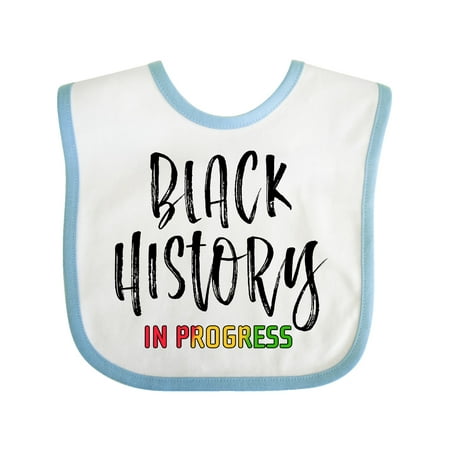 Inktastic Black History In Progress Gift Baby Boy or Baby Girl Bib