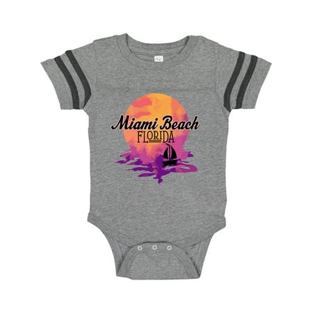 Inktastic Miami Beach Florida Vacation Sunset Gift Baby Girl Bodysuit