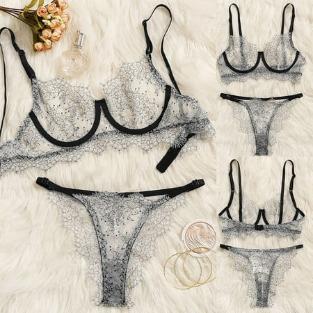 Cathalem Lingerie for Women Racy Muslin Lace Tops+Briefs Lingerie Underwire Corset Lingerie for Valentines Day Underwear White X-Large
Cathalem Lingerie for Women Racy Muslin Lace Tops+Briefs Lingerie Underwire Corset Lingerie for Valentines Day Underwear White X-Large