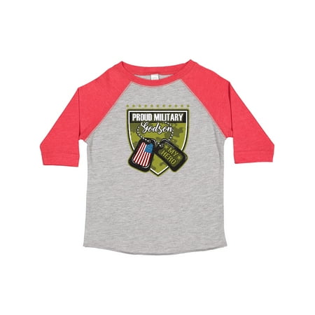 Inktastic Proud Military Godson USA Outfit Gift Toddler Boy Girl T-Shirt